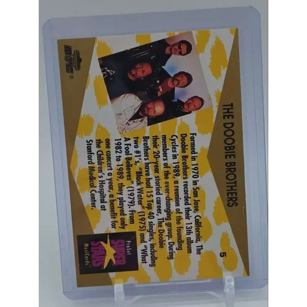 1991 Pro Set SuperStars MusiCards #5 The Doobie Brothers Card